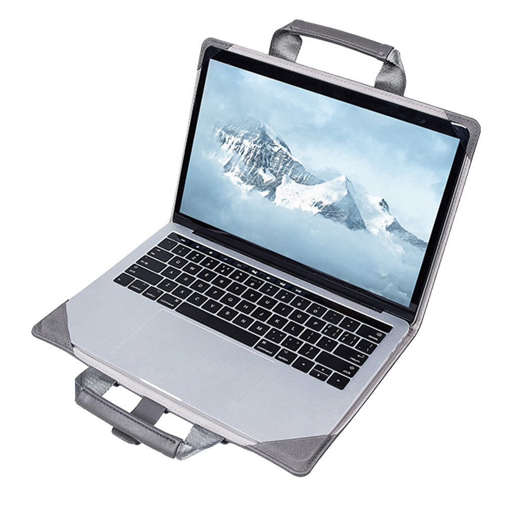 Grey 13 inches Non-Branded PU Leather Protective Case for MacBook Pro 13.3