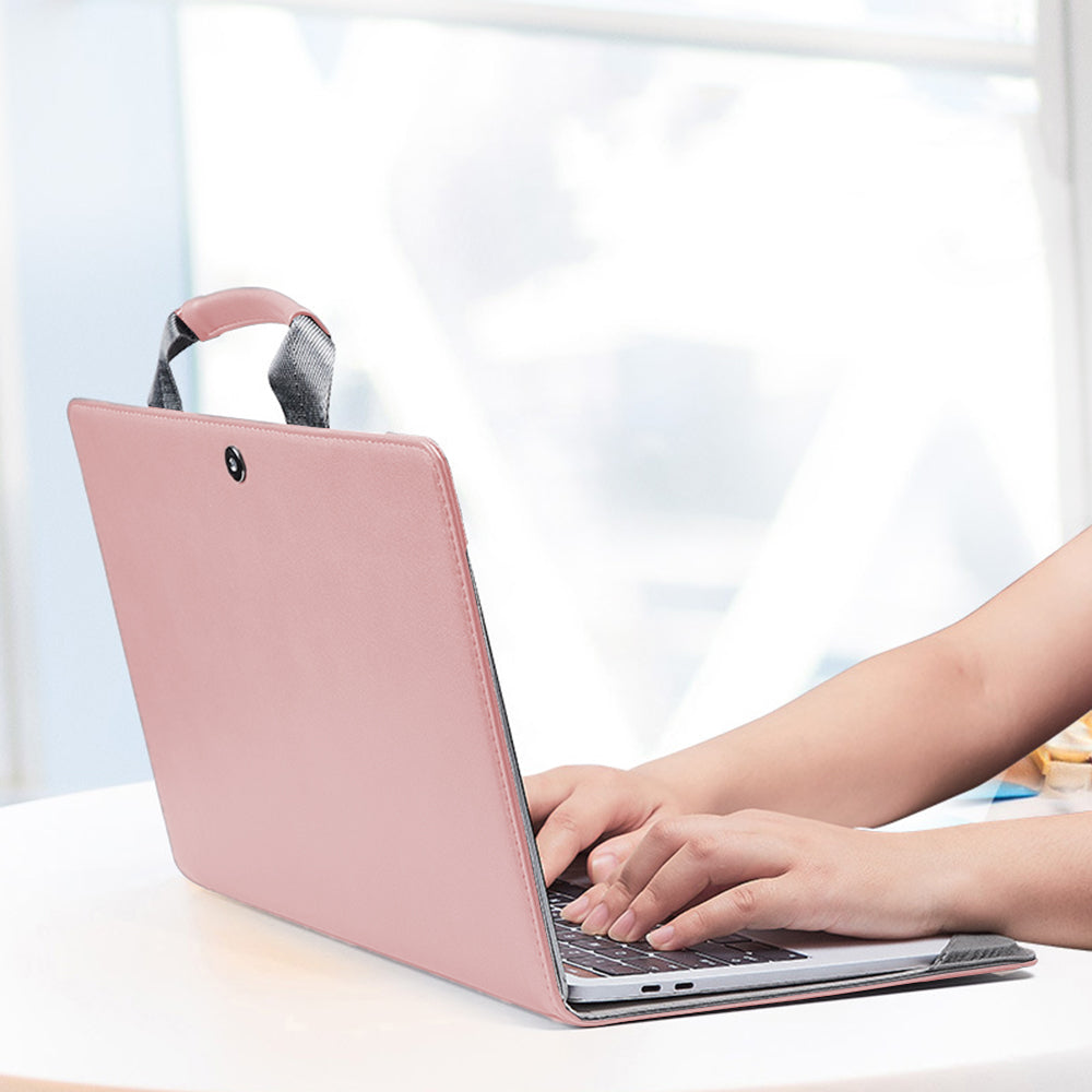 Pink 13 inches Non-Branded PU Leather Protective Case for MacBook Pro 13.3