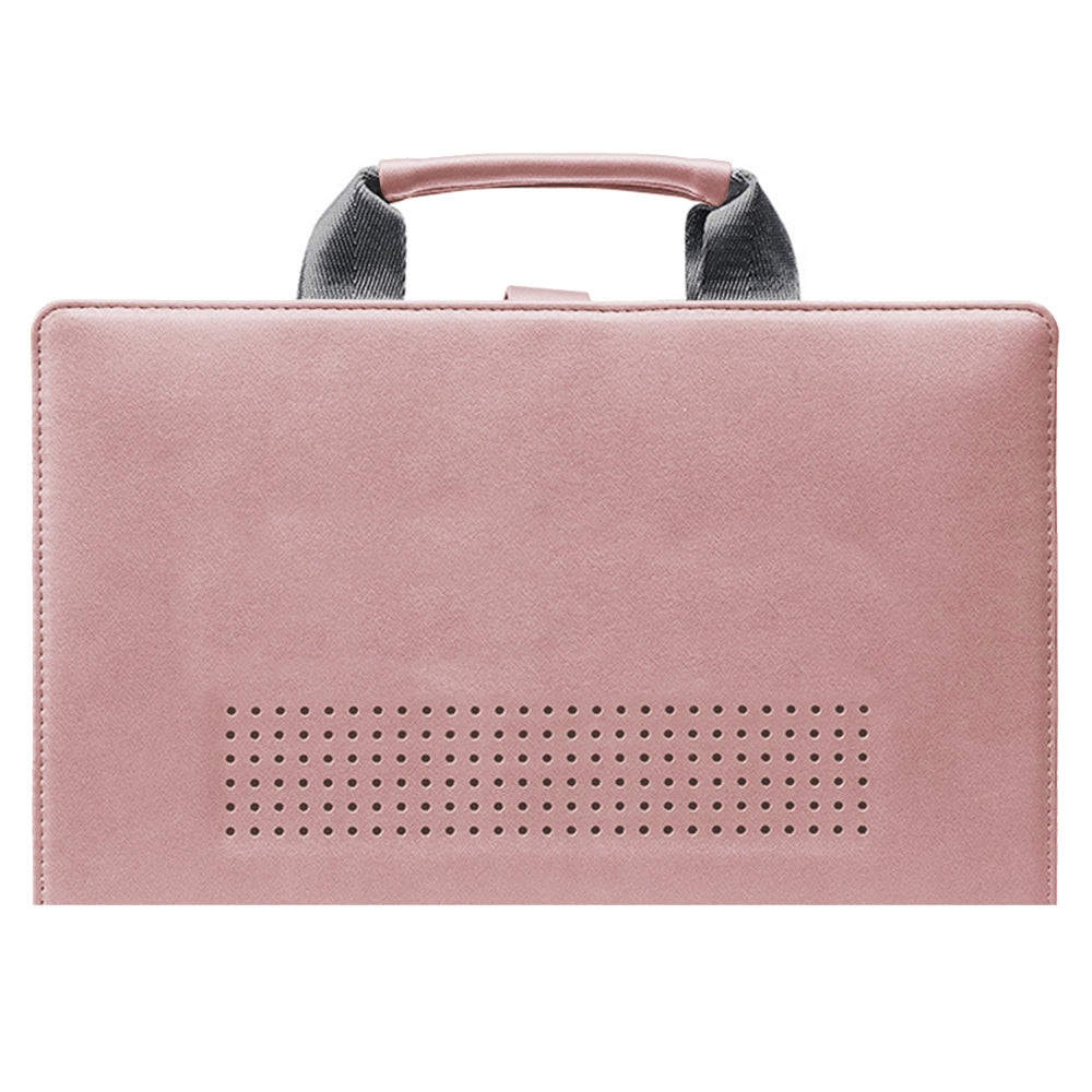 Pink 14 inches Non-Branded PU Leather Protective Case for MacBook Air 13.3