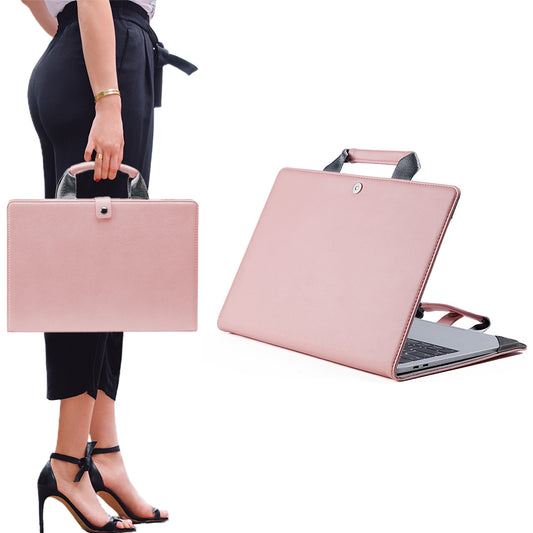 Pink 14 inches Non-Branded PU Leather Protective Case for MacBook Air 13.3