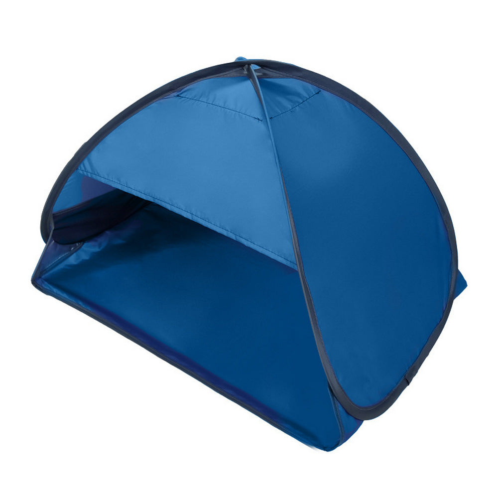 Large Pop Up Beach Shelter Tent Automatic Sun Shade Tent Built-in Mobile Phone Pouch