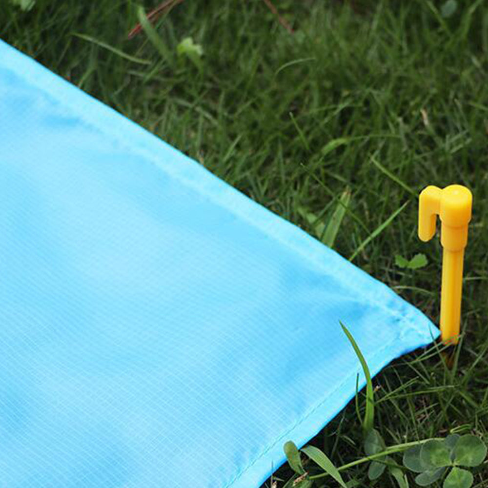 Four Seat Portable Beach Mat with Air Pillow Outdoor Camping Picnic Mat