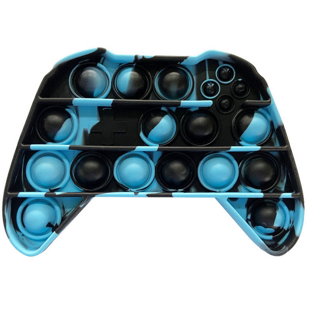 3 X Blue Game Controller Shape Push Pop It Fidget Toy Sensory Stress Relief Toy