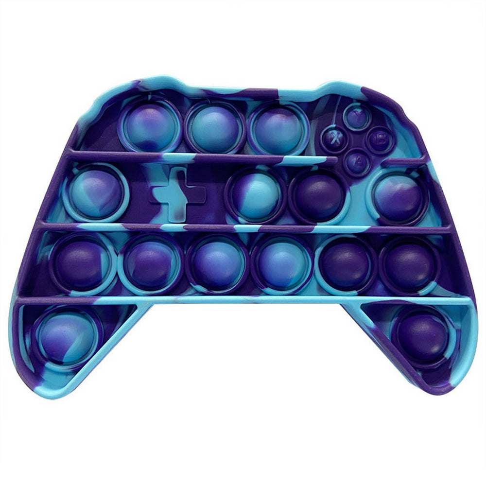 3 X Blue Game Controller Shape Push Pop It Fidget Toy Sensory Stress Relief Toy