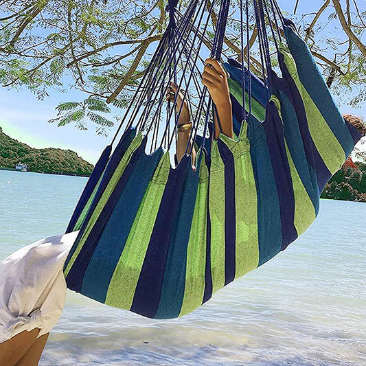 Blue Outdoor Hanging Chair Dormitory Hammock Swing Indoor Swing