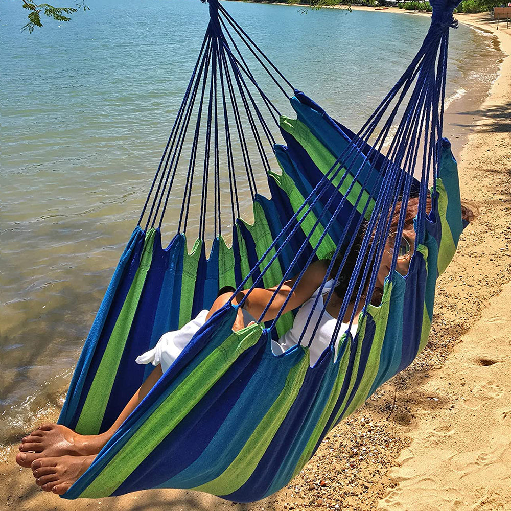 Blue Outdoor Hanging Chair Dormitory Hammock Swing Indoor Swing