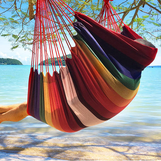 Red Outdoor Hanging Chair Dormitory Hammock Swing Indoor Swing