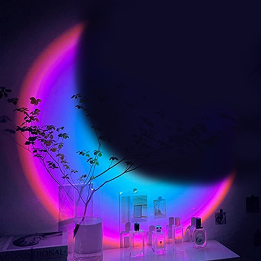 2 X LED Moon Projector Lamp 16 Colours Remote Control Light