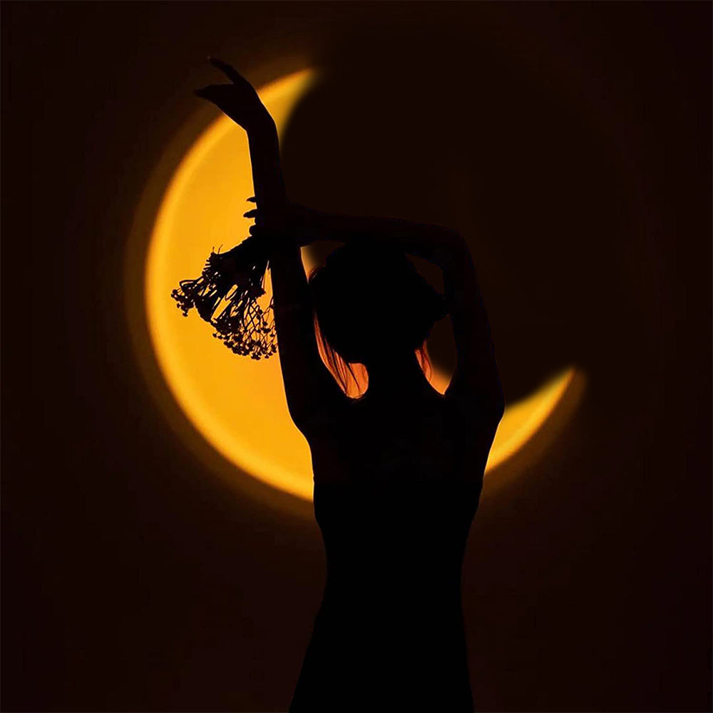 LED Moon Projector Lamp 16 Colours Remote Control Light