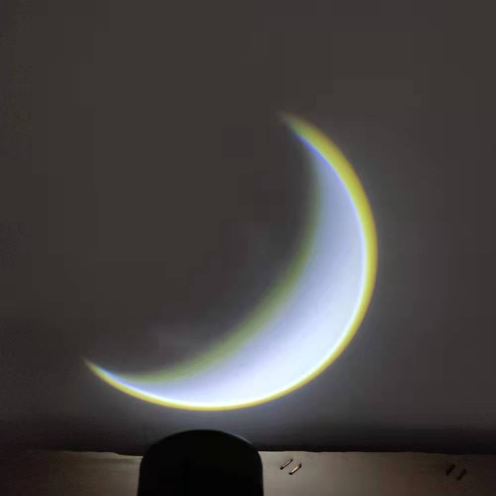 2 X LED Moon Projector Lamp 16 Colours Remote Control Light