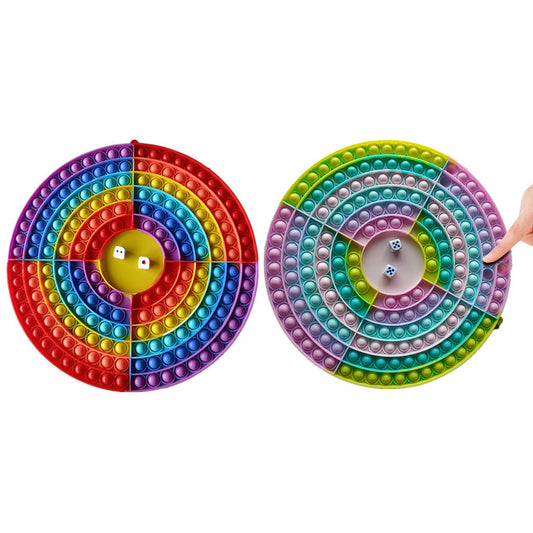 2 X Round Chess Board Push Pop It Fidget Toy Sensory Stress Relief Toy