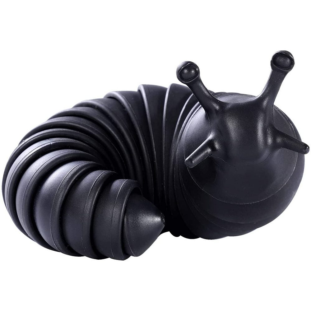 2 X Articulated Fidget Slug Toy Sensory Toys Stress Relief Toys Black Blue