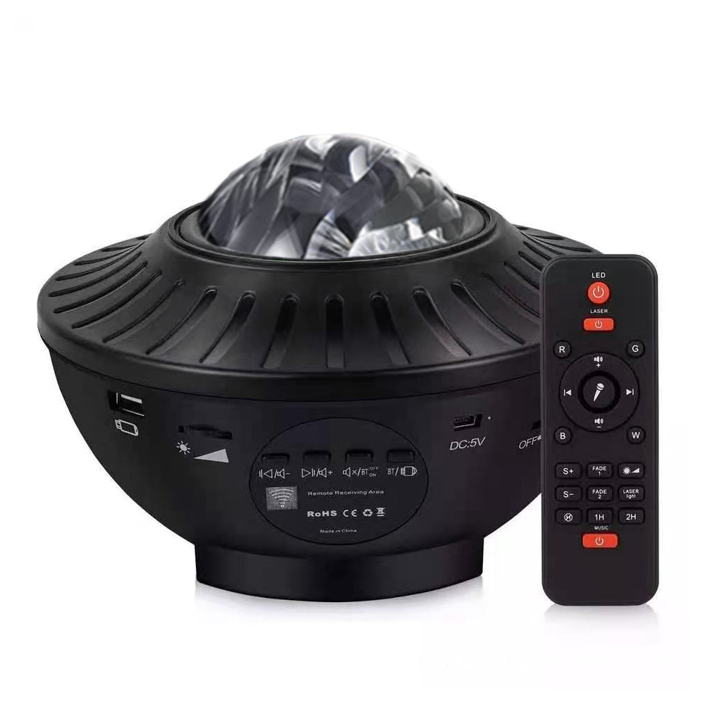 Bluetooth USB Remote Control Music Player LED Aurora Borealis Projection Lamp