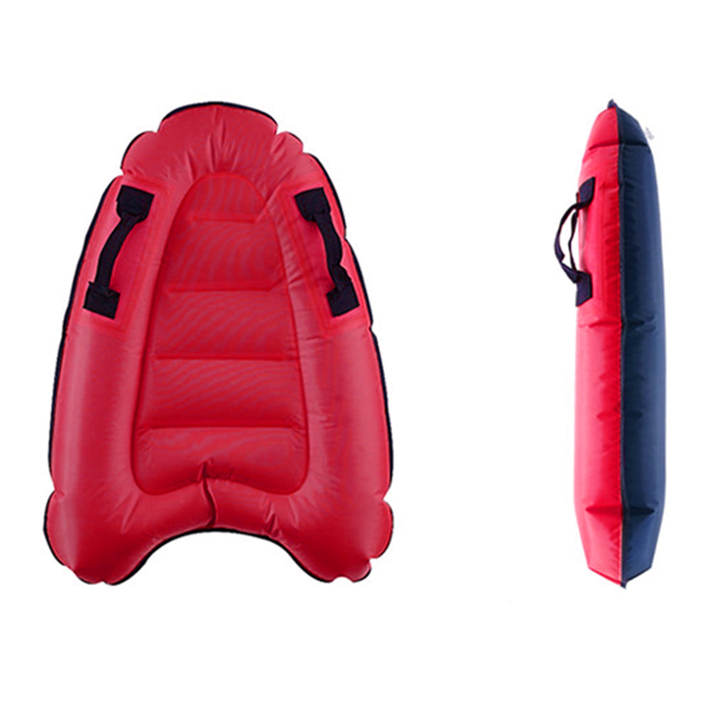 2 X Inflatable Surfing Body Board with Handles Outdoor Water Skiing Board