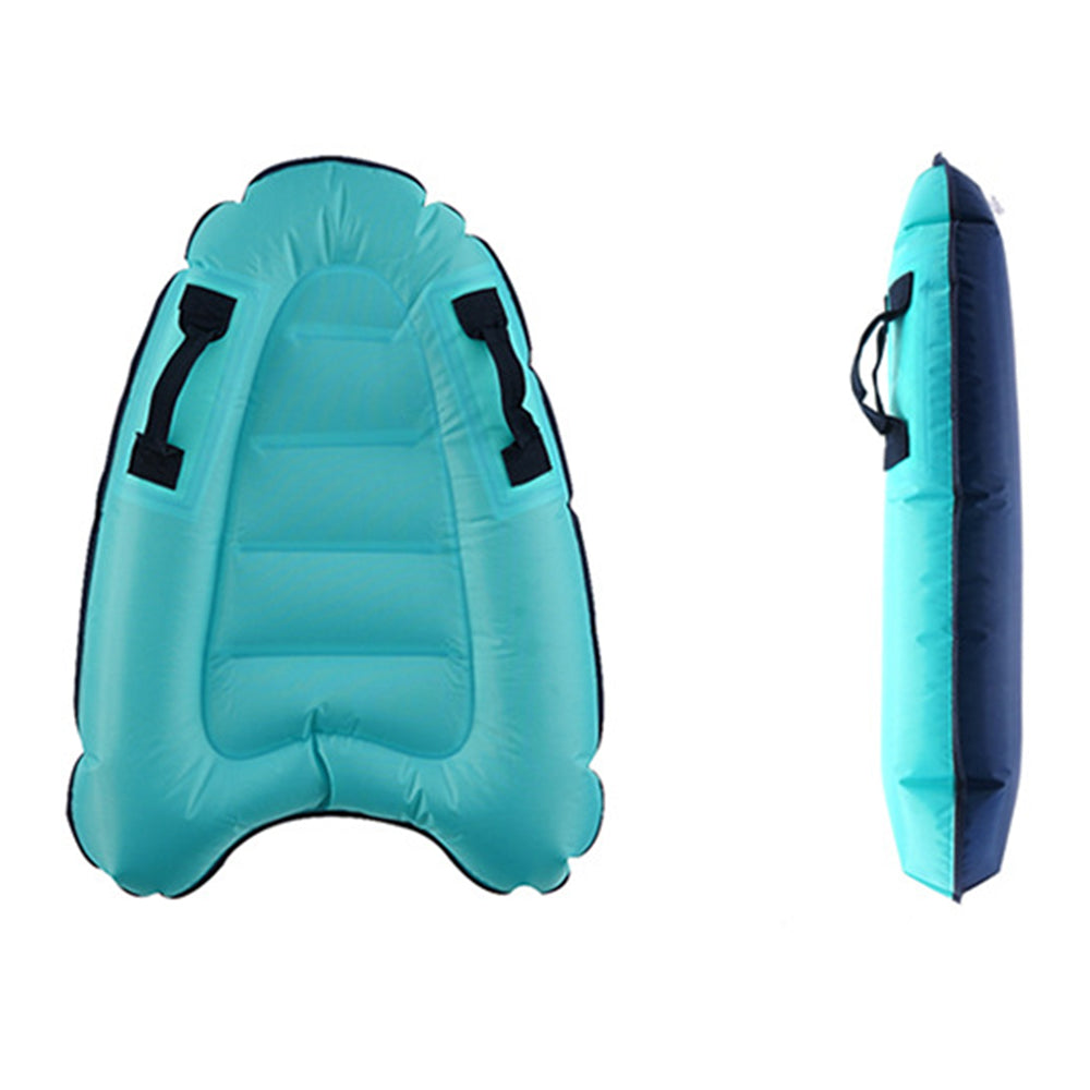 2 X Inflatable Surfing Body Board with Handles Outdoor Water Skiing Board