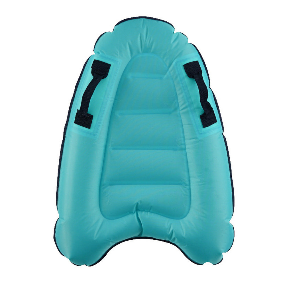 2 X Inflatable Surfing Body Board with Handles Outdoor Water Skiing Board