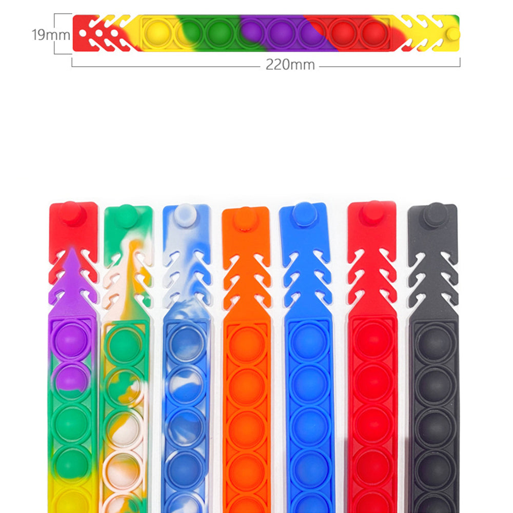 7Pcs Push Pop Fidget Toy Silicone Adjustable Mask Extender Strap