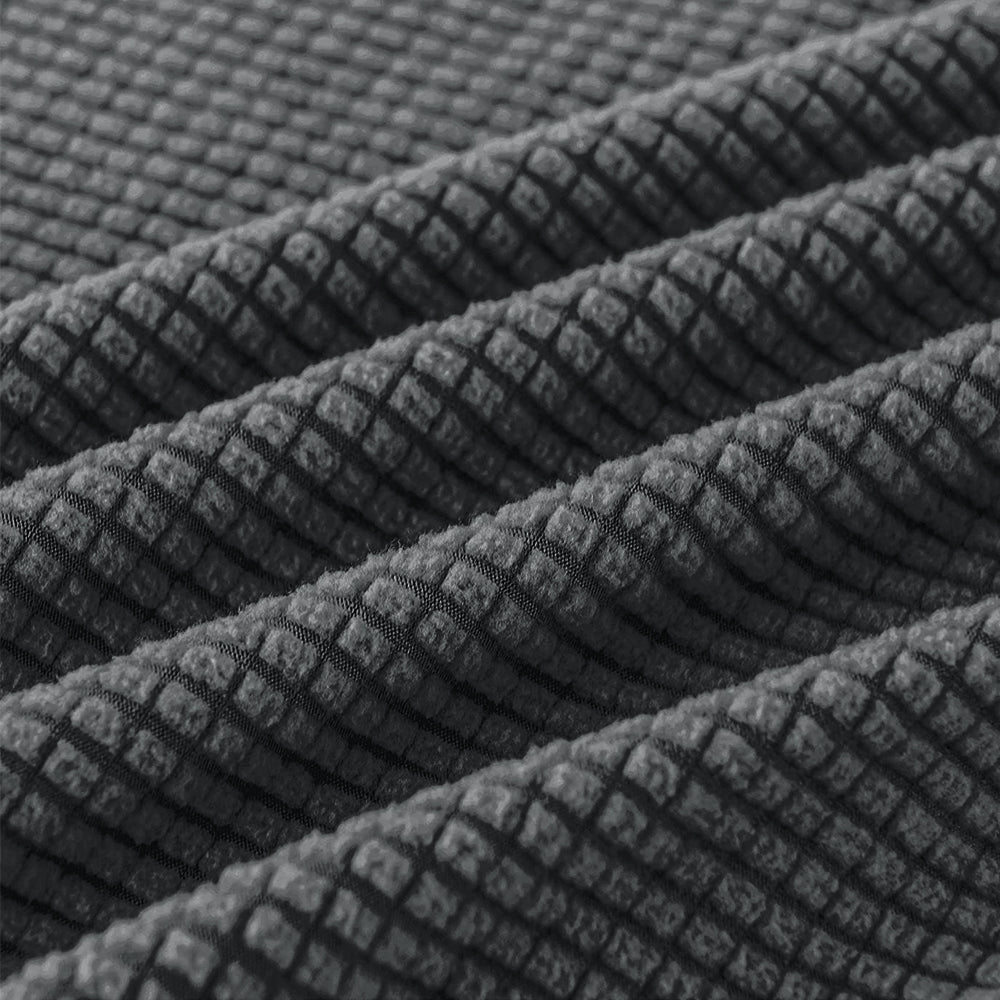 One Pair Dark Grey Sofa Chair Armrest Cover Stretch Couch Arm Protectors