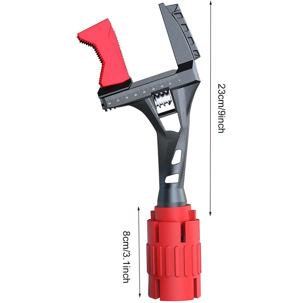 3 In 1 Adjustable Wrench Large Opening Spanner Wide Jaw Plumbing Repair Tool