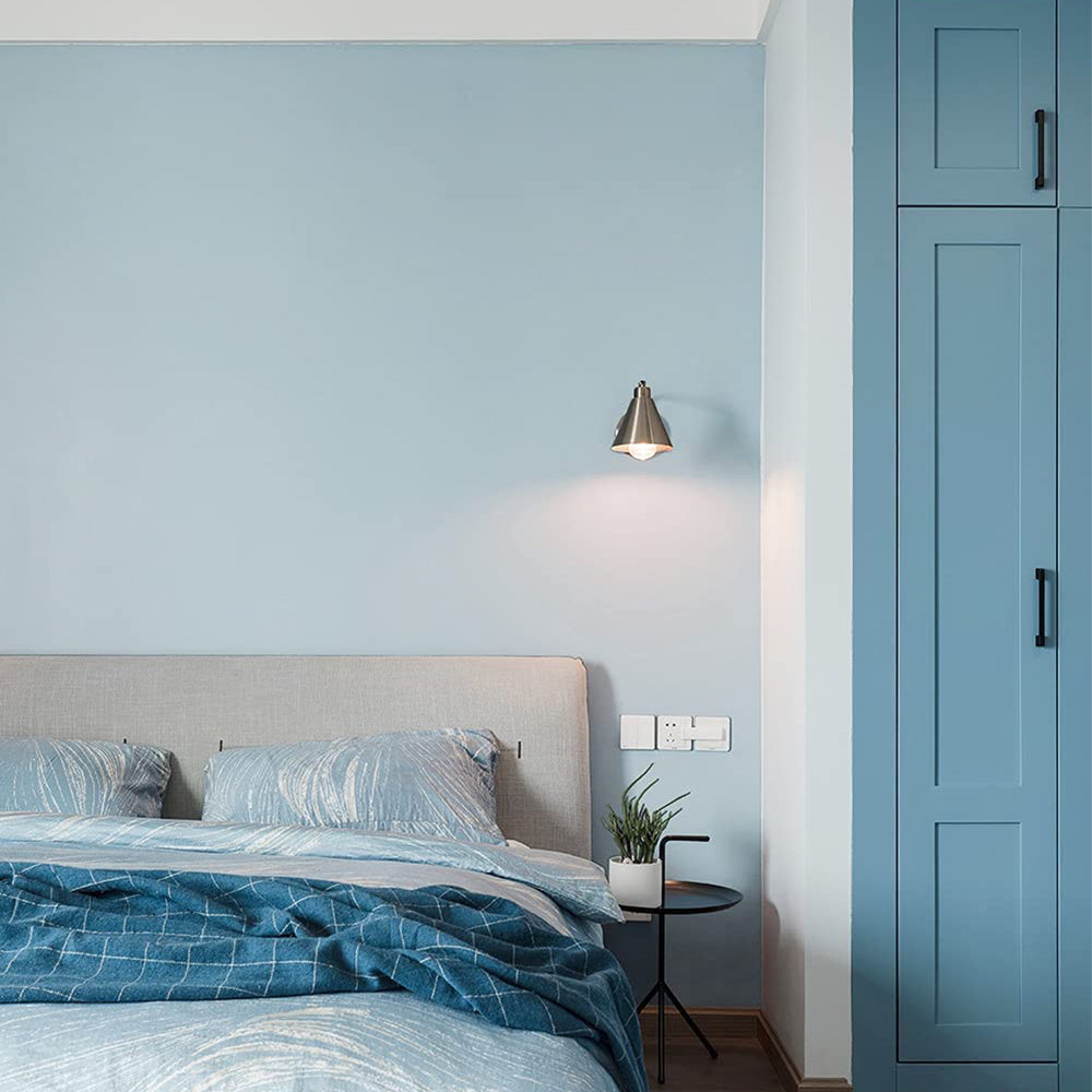 3 Rolls Self-Adhesive Solid Color Wallpaper Wall Sticker Home Decor Blue Grey Green