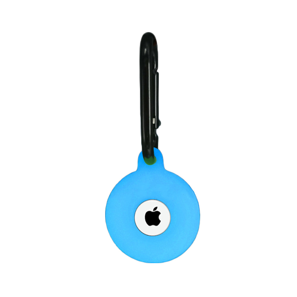 2X Blue Luminous Case Glow In Dark Tracker Protector Cover Key Chain For AirTag