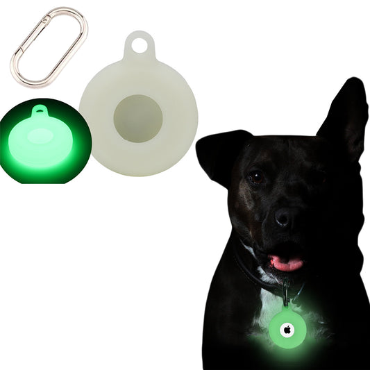 2X Green Luminous Case Glow In Dark Tracker Protector Cover Key Chain For AirTag