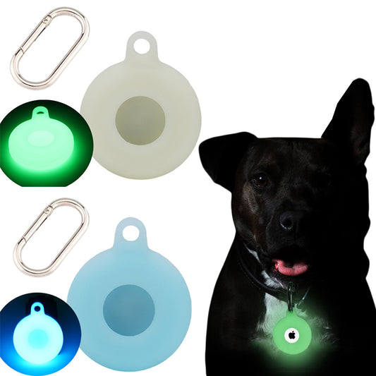 2X Silicone Luminous Case Glow In Dark Tracker Protector Cover Key Chain For AirTag