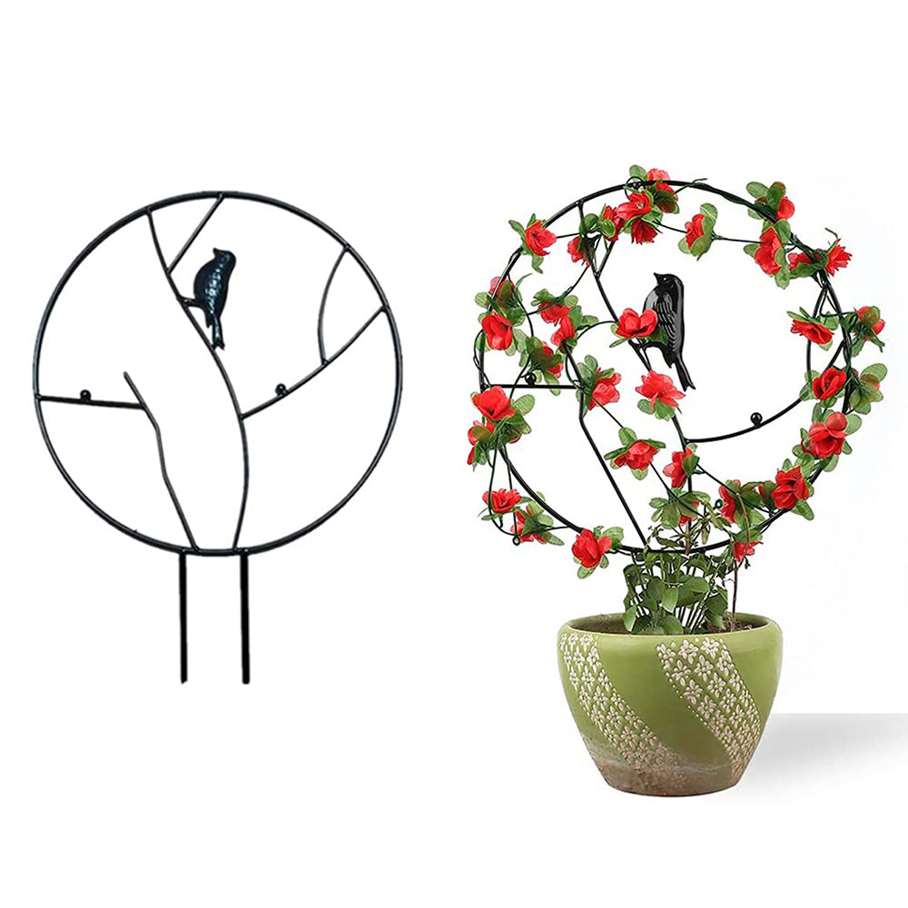 2 X Bird Potted Plant Trellis Climbing Vine Plants Support Frame Home Decor