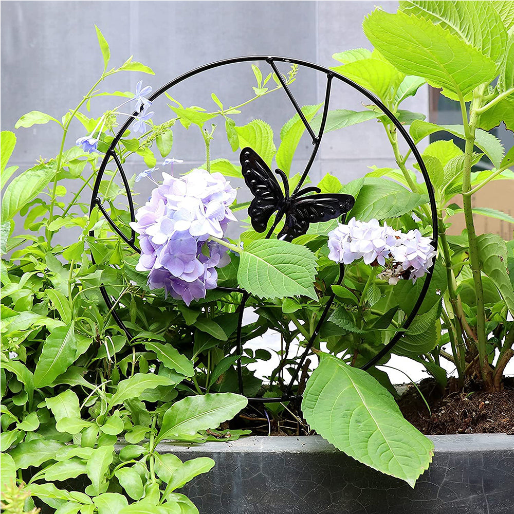 4 X Butterfly Potted Plant Trellis Climbing Vine Plants Support Frame Home Decor