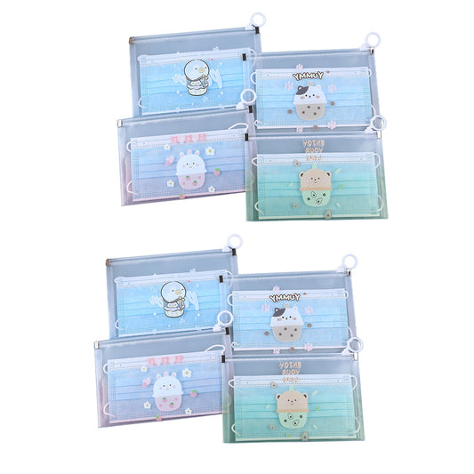 24PCS Portable Face Mask Storage Bag with Zipper
