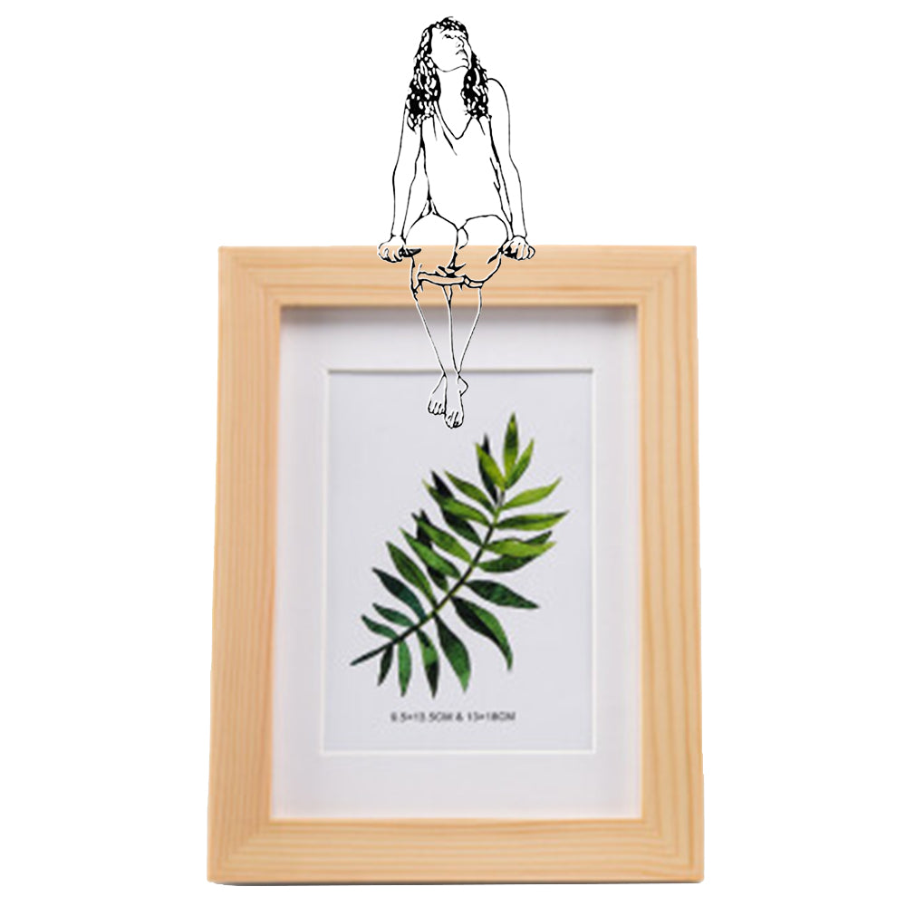 2 X Metal Ground Mount Decor Book Shelf Sculpture Home Decor