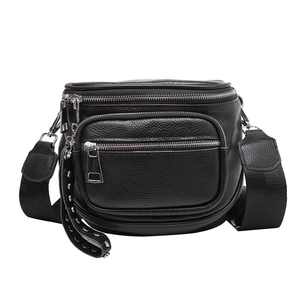 Women Genuine Leather Crossbody Bag Shoulder Bag Multi Pockets Bag