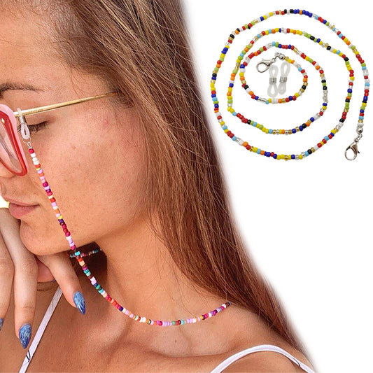 2X Mask Chain Colourful Eyeglass Glasses Chains Sunglass Necklace Holder Lanyard