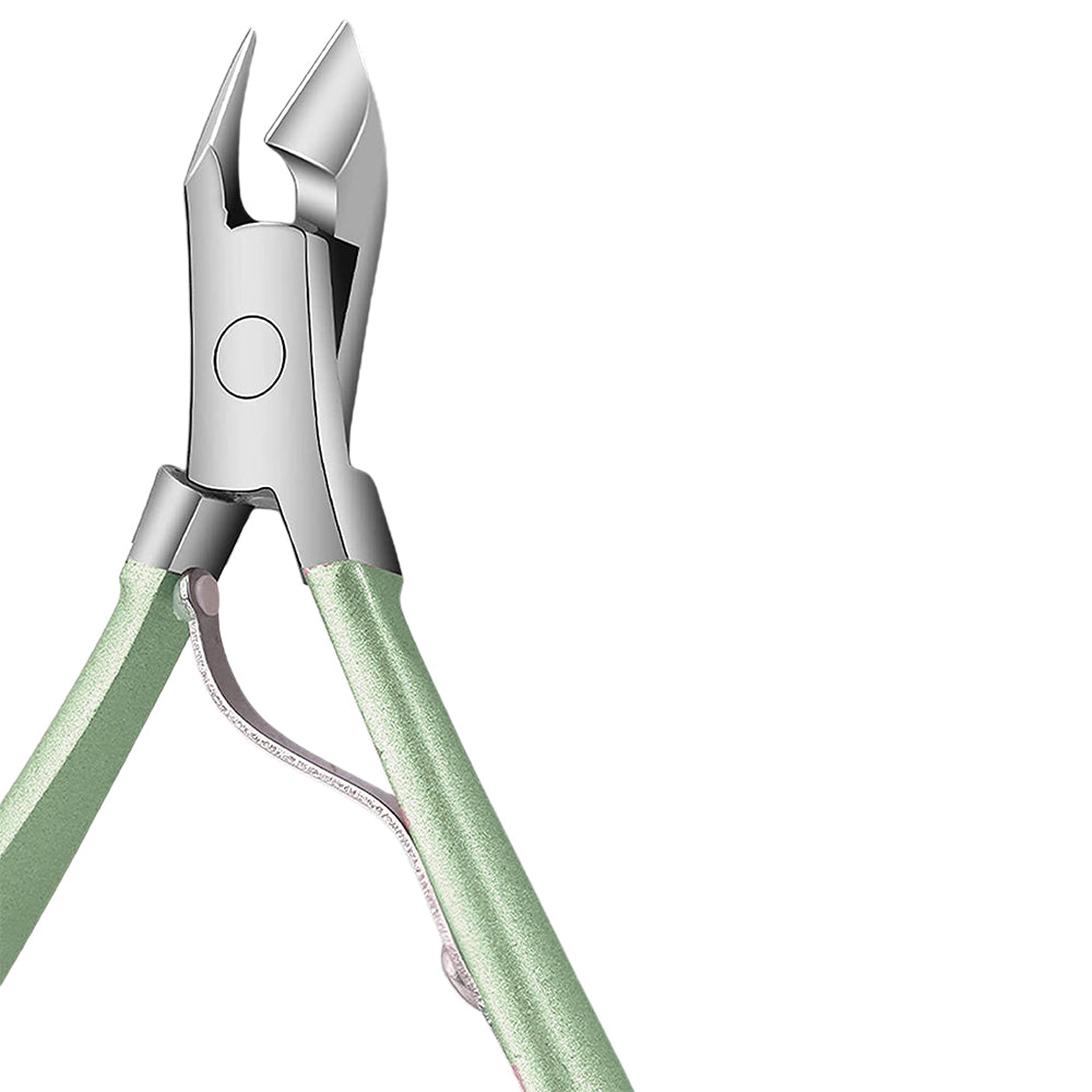 16pcs Manicure Pedicure Set Nail Scissors Grooming Kit with PU Leather Case Green