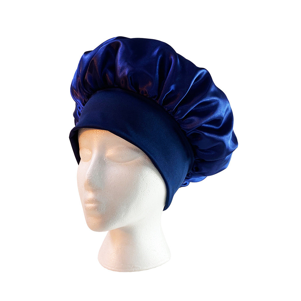 4X Women Satin Sleeping Cap Wrap Hair Bonnet Elastic Headwear