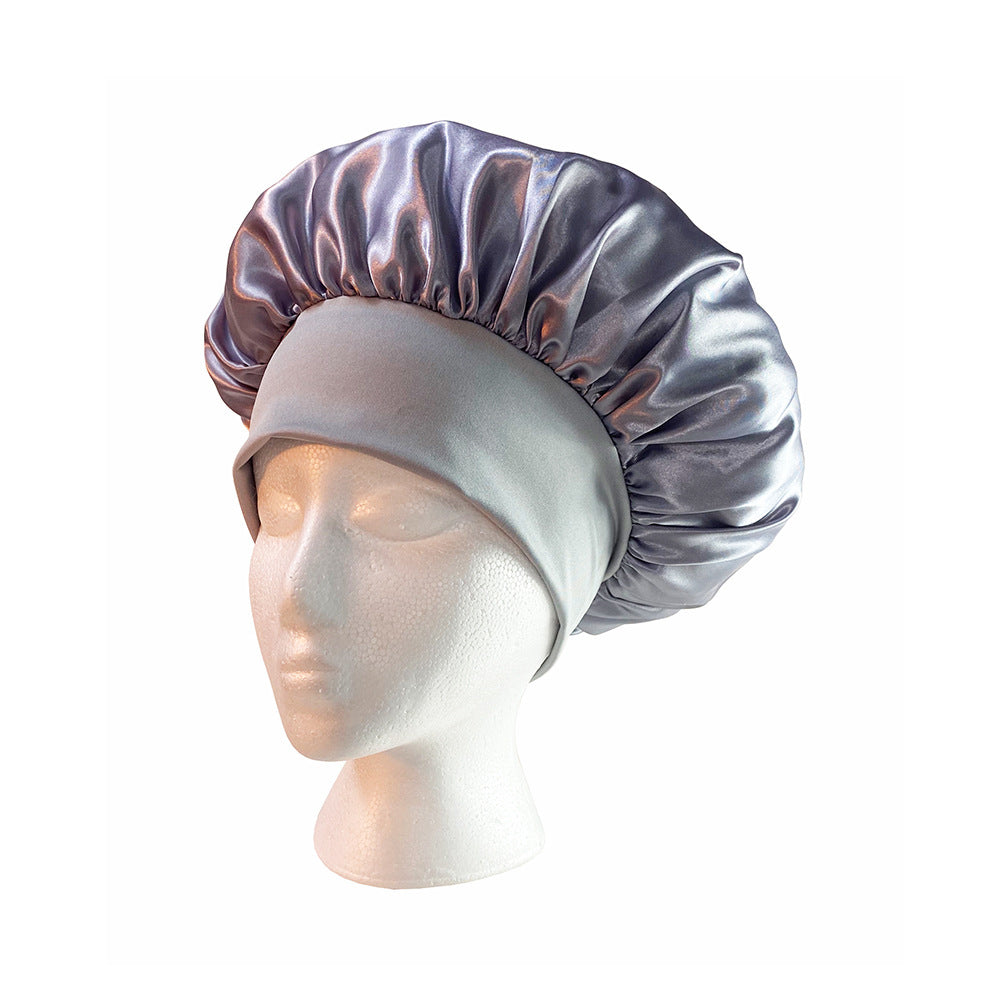 4X Women Satin Sleeping Cap Wrap Hair Bonnet Elastic Headwear