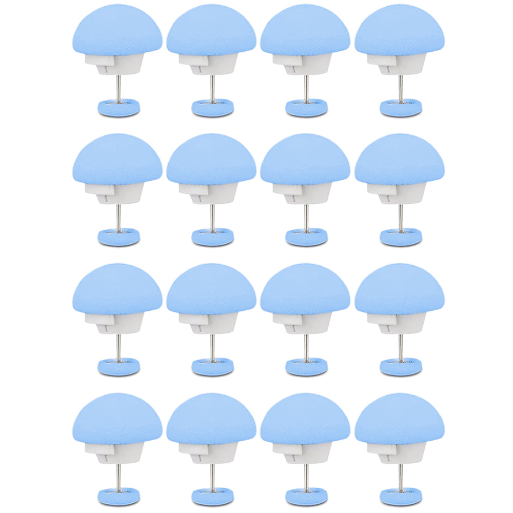 16Pcs Mushroom Duvet Cover Pins Bed Sheet Clip Blue