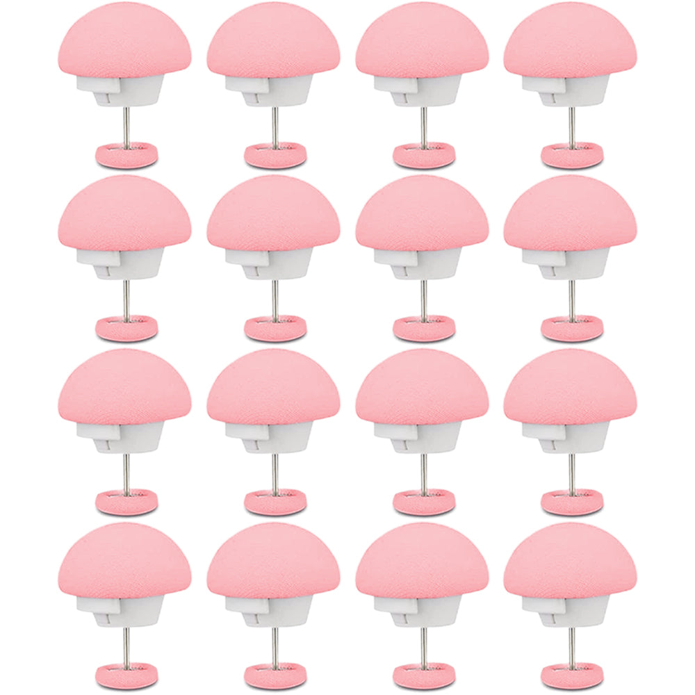 16Pcs Mushroom Duvet Cover Pins Bed Sheet Clip Pink