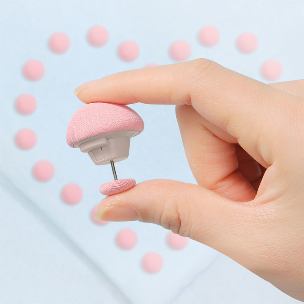 24Pcs Mushroom Duvet Cover Pins Bed Sheet Clip Pink