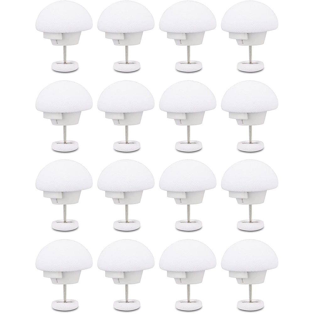 16Pcs Mushroom Duvet Cover Pins Bed Sheet Clip White