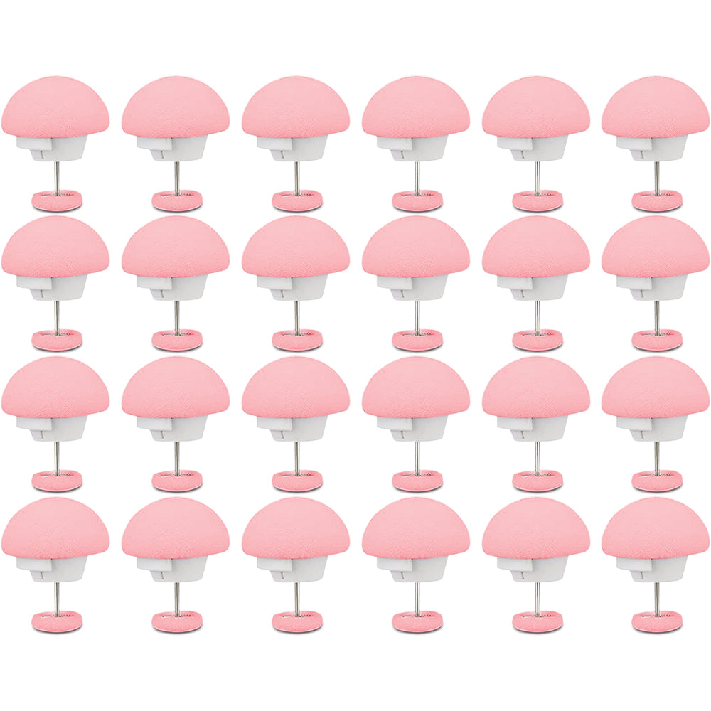 24Pcs Mushroom Duvet Cover Pins Bed Sheet Clip Pink