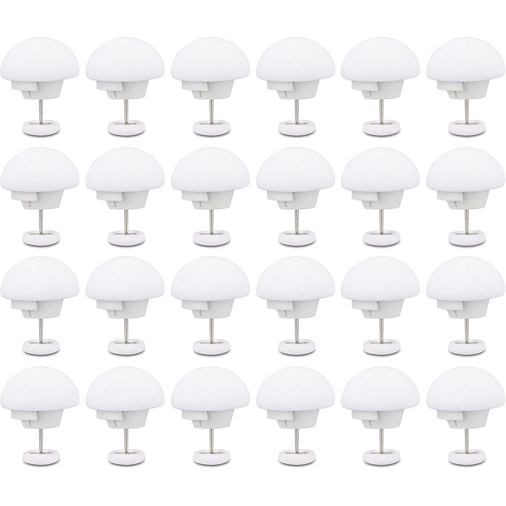 24Pcs Mushroom Duvet Cover Pins Bed Sheet Clip White