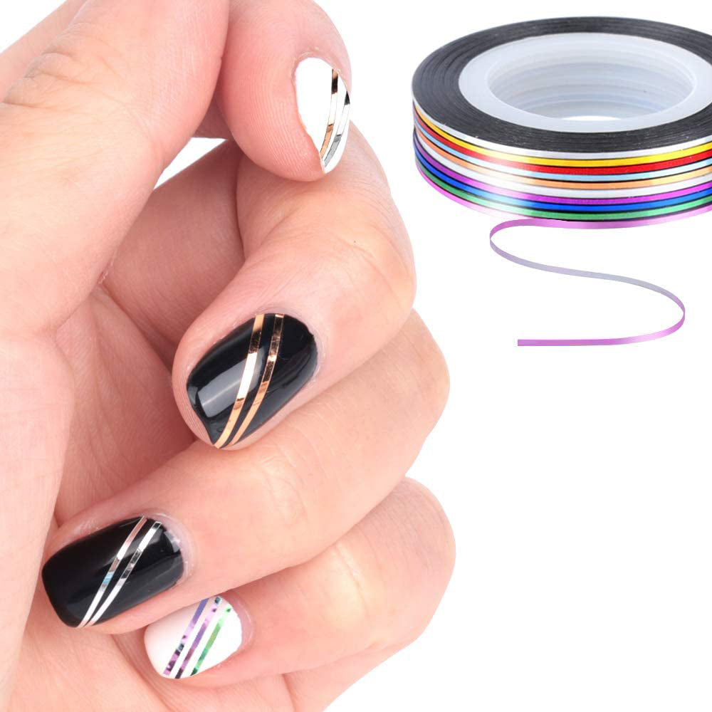 Nail Art Tools 200Pcs Clear False Nail Tips with 20 Sheets Manicure Nail Sticker