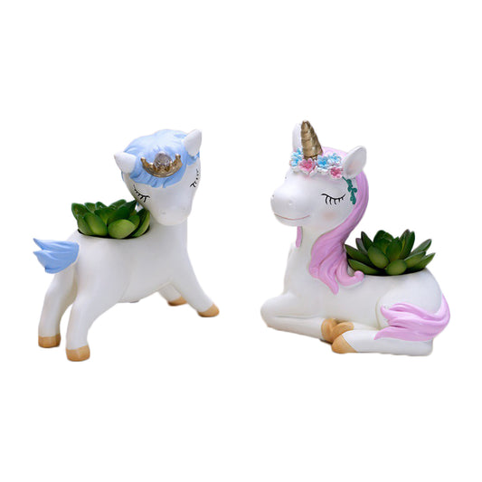 2X Unicorn Succulent Planter Pot Plant Pot