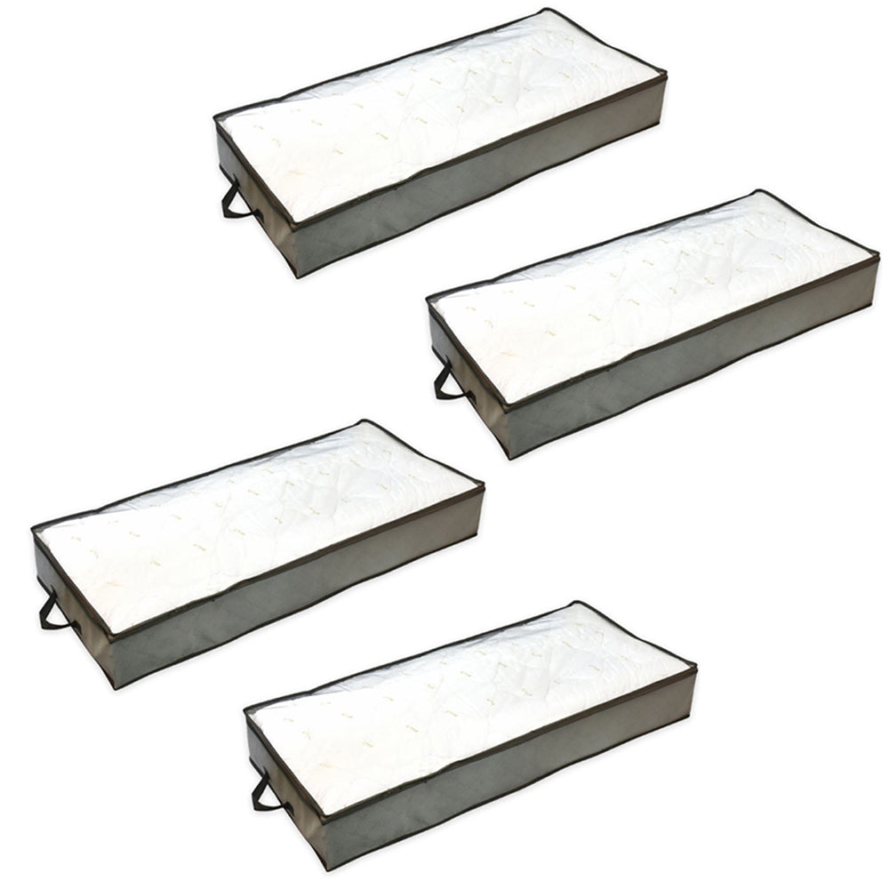 4X Foldable Under Bed Clothes Bag Quilt Storage Organiser