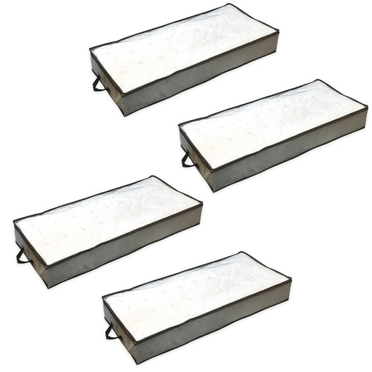 4X Foldable Under Bed Clothes Bag Quilt Storage Organiser