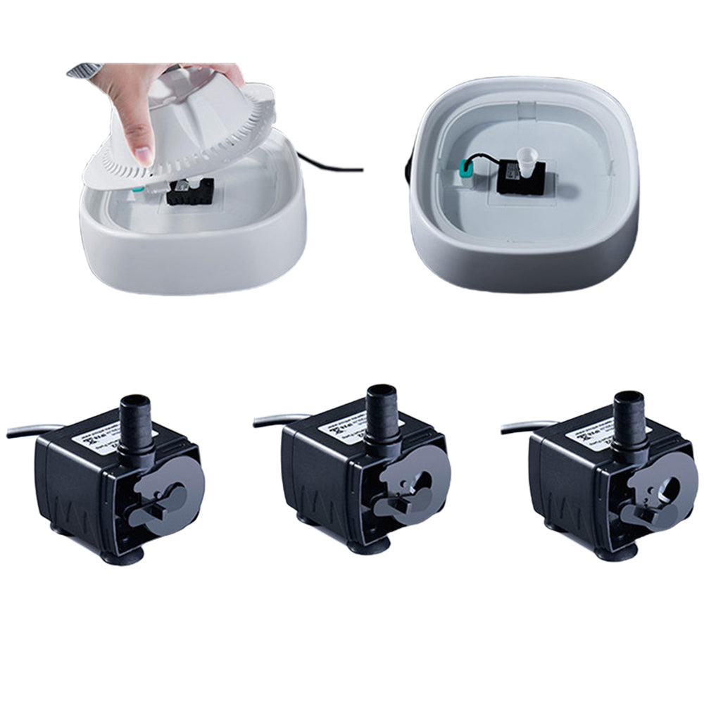 2X 1.3L USB Electric Automatic Pet Water Fountain Dog Cat Drinking Dispenser