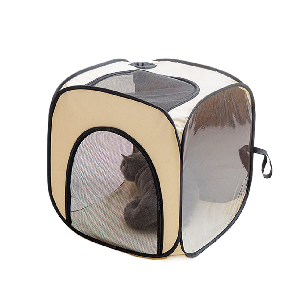 50x50x50cm Home Pet Drying Box Clear Window Foldable Pet Dry Room