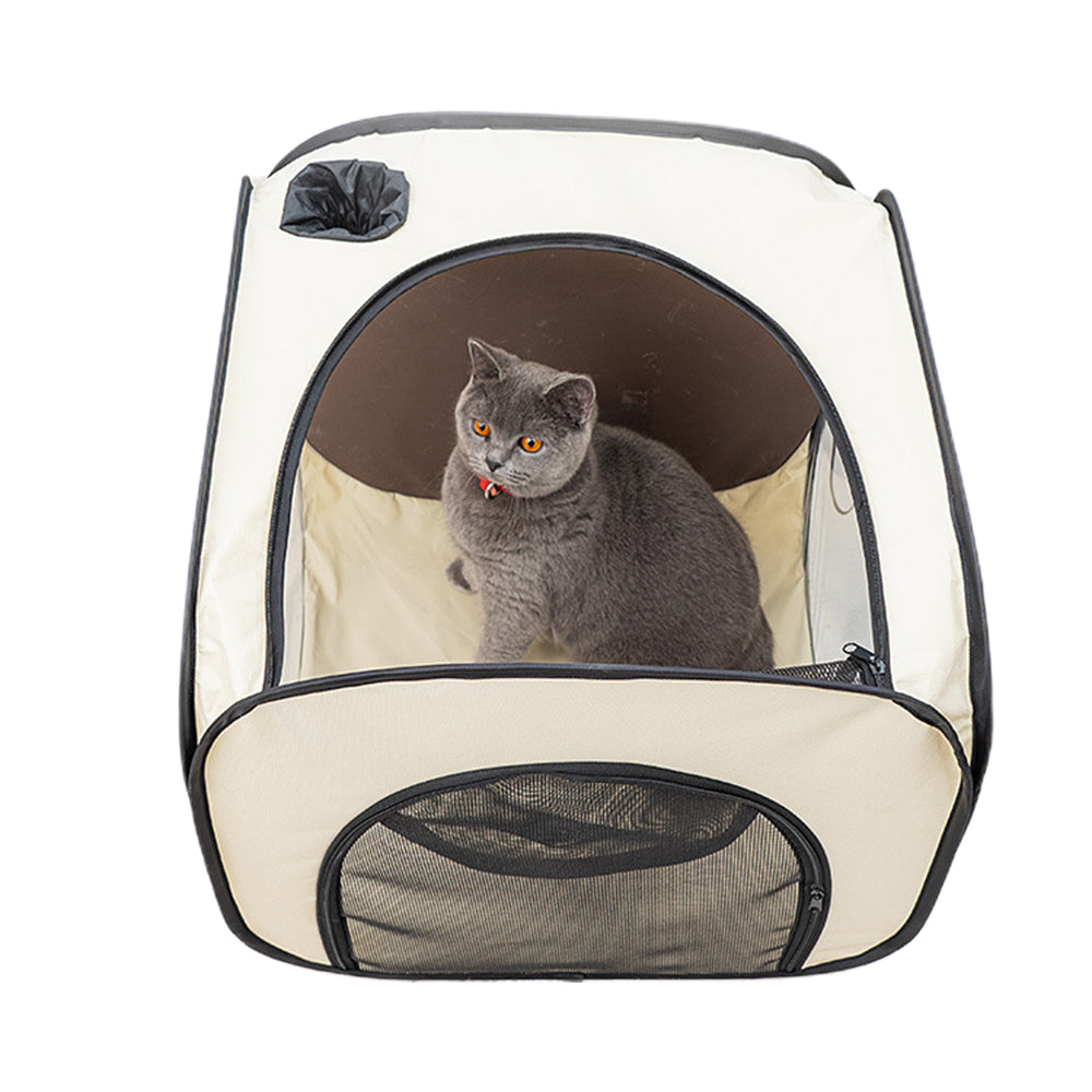 50x50x50cm Home Pet Drying Box Clear Window Foldable Pet Dry Room