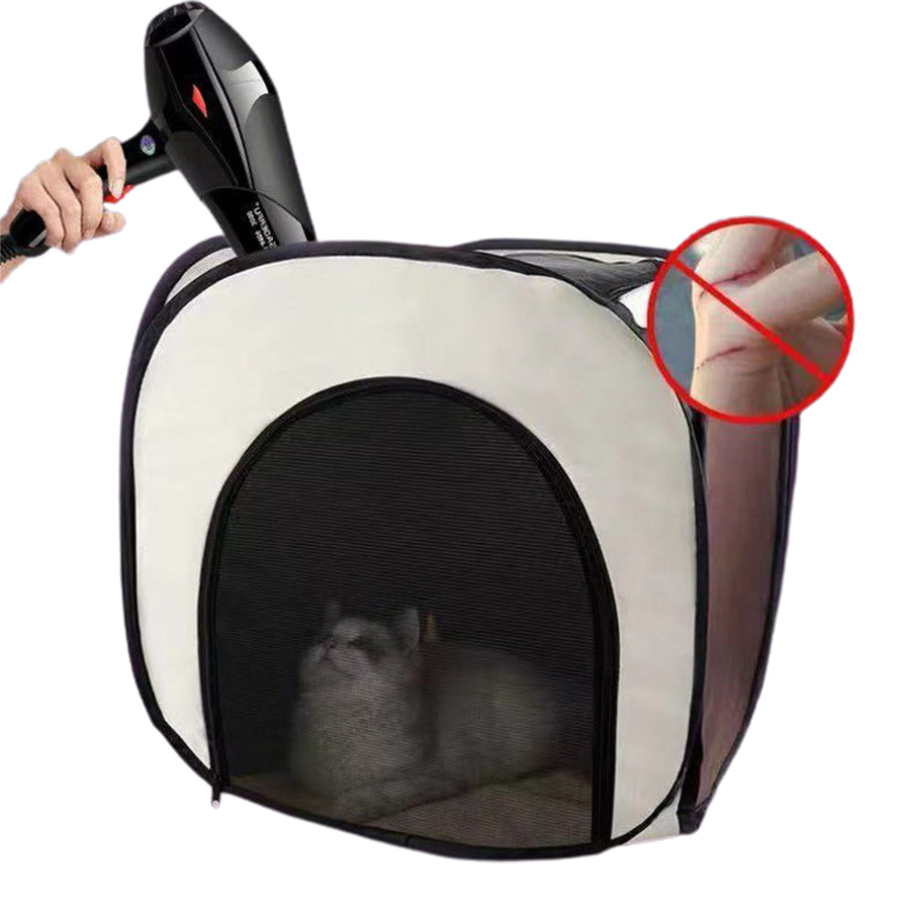 50x50x50cm Home Pet Drying Box Foldable Pet Dry Room Coffee